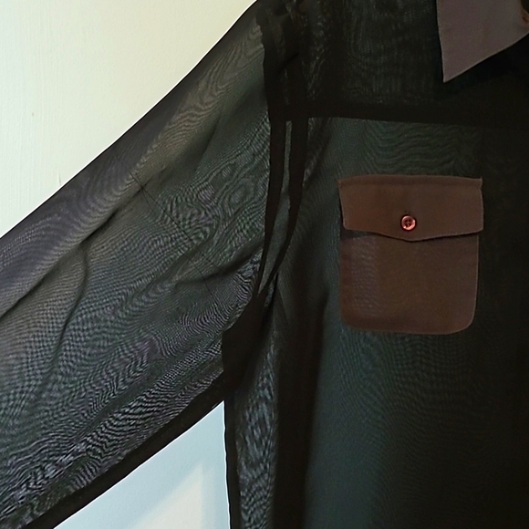 Sheer Long Sleeve Top - Picture 3 of 7